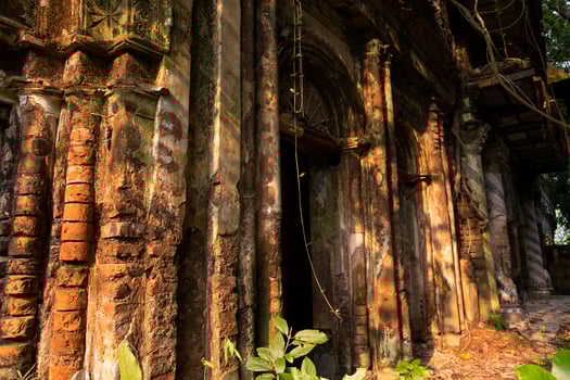 Baisrshi Zamindar Bari or Rajendra Babur haveli is a old historical zamindar house in Faridpur- Bangladesh photo