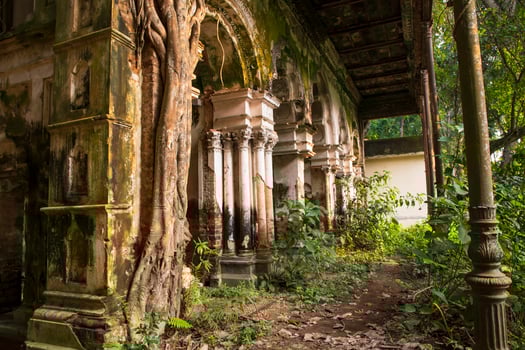 Baisrshi Zamindar Bari or Rajendra Babur haveli is a old historical zamindar house in Faridpur- Bangladesh photo