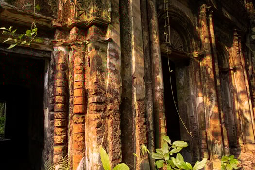 Baisrshi Zamindar Bari or Rajendra Babur haveli is a old historical zamindar house in Faridpur- Bangladesh photo