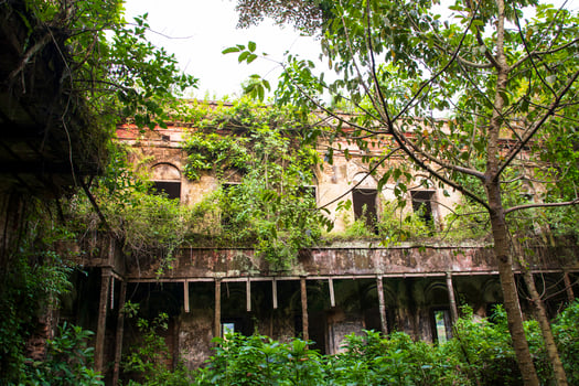 Baisrshi Zamindar Bari or Rajendra Babur haveli is a old historical zamindar house in Faridpur- Bangladesh photo