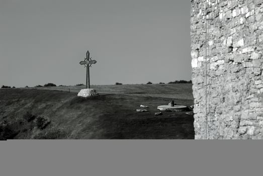 Cross and fortress photo