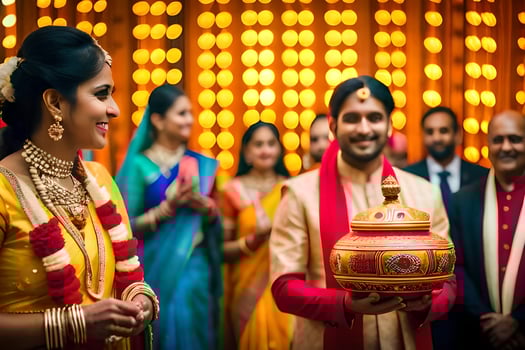 indian wedding photography in bangalore. AI-Generated photo