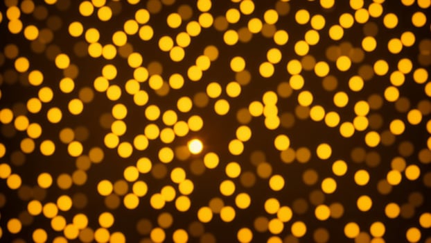 Luxury hexagonal abstract black metal background with golden light lines. photo