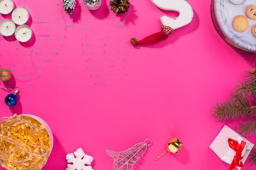 Christmas mock up template. photo