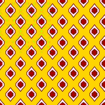 seamless geometric pattern of a red and yellow colors photo