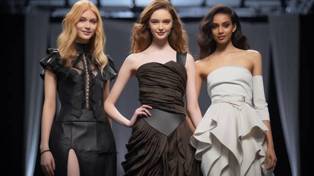 design professional showcases elegant fashion collection photo