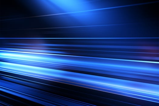 Glowing stripes in shades of blue, a captivating and vibrant background AI Generated photo
