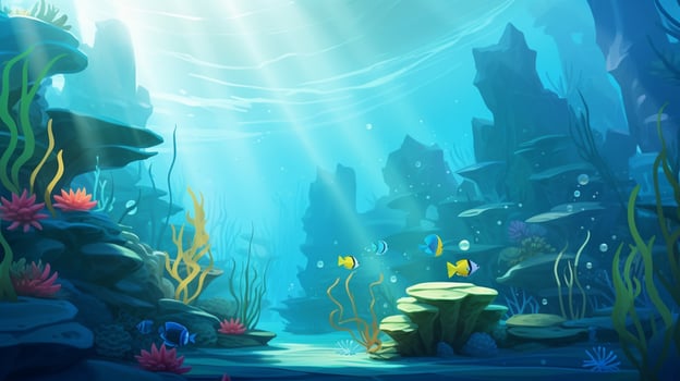 fish swiming undersea nature scene photo
