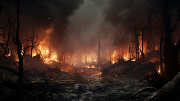 inferno destroys forest nature physical structure demolis photo
