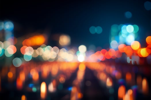 Blurred lights in an abstract symphony, captivating and enigmatic AI Generated photo