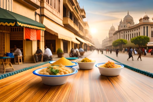 indian food in india. AI-Generated photo