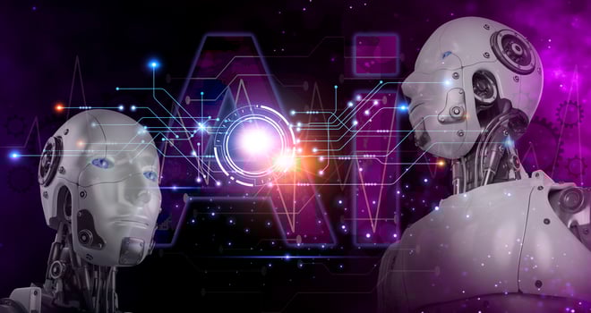 The concept of using artificial intelligence to control the system, the industry that uses artificial intelligence,industry 5.0 photo