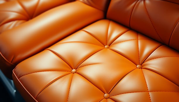 AI generated Luxury leather armchair, comfortable and elegant, in a modern living room generated by AI photo