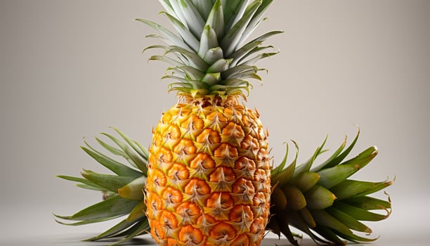 AI generated Freshness and sweetness of ripe pineapple, a tropical summer delight generated by AI photo