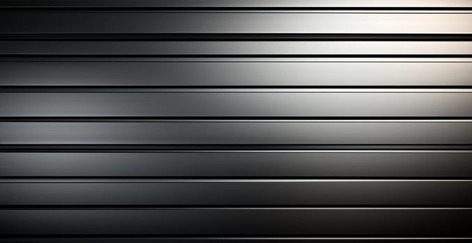 Panoramic metal texture, steel silver background - AI generated image photo