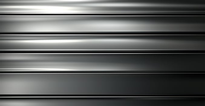 Panoramic metal texture, steel silver background - AI generated image photo