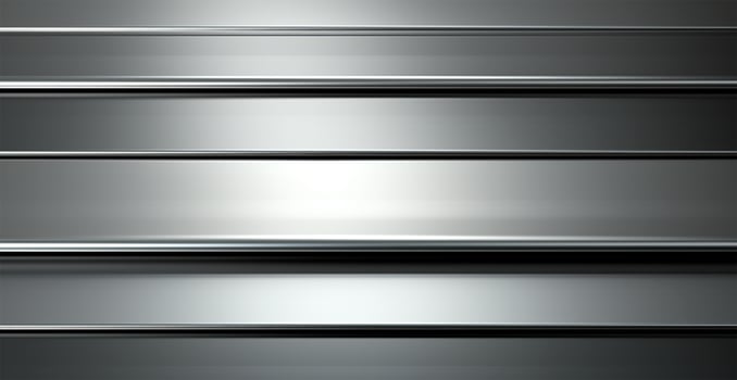 Panoramic metal texture, steel silver background - AI generated image photo