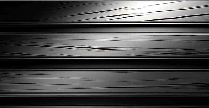 Panoramic metal texture, steel silver background - AI generated image photo