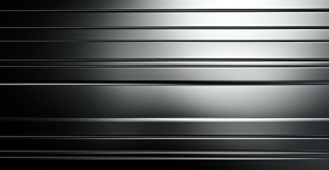 Panoramic metal texture, steel silver background - AI generated image photo