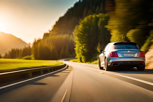 the new mercedes-benz gt is a car for the road. AI-Generated photo