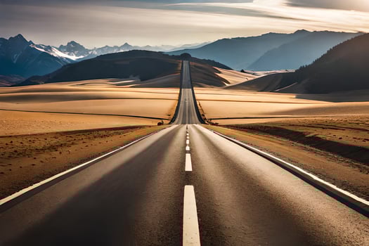 the road to nowhere, road, road, road to nowhere, road to nowhere hd wallpaper. AI-Generated photo