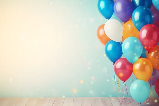 Happy Birthday Background AI Generated photo