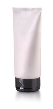 Cosmetic tube on the white isolated background photo