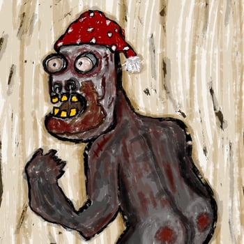 Happy Halloween Zombies man cartoon photo