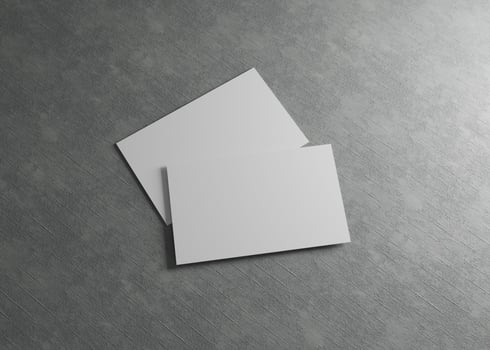 Business Card Mockup with Concrete Background photo