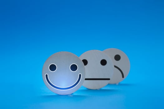 Users rate their service experience on the online application for a customer satisfaction survey concept. photo