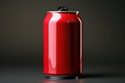 drink can is a metal container designed to hold a liquid AI Generated photo
