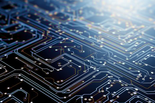 abstract technology electronic circuit board AI Generated photo
