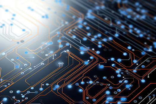 abstract technology electronic circuit board AI Generated photo