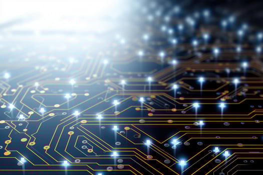 abstract technology electronic circuit board AI Generated photo
