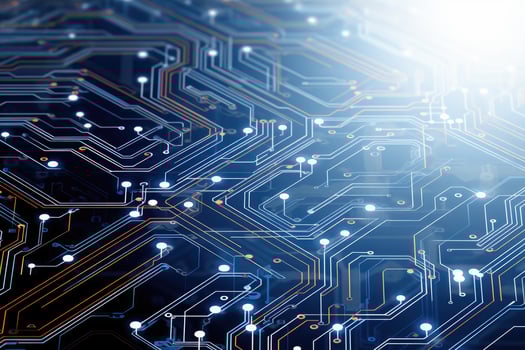 abstract technology electronic circuit board AI Generated photo