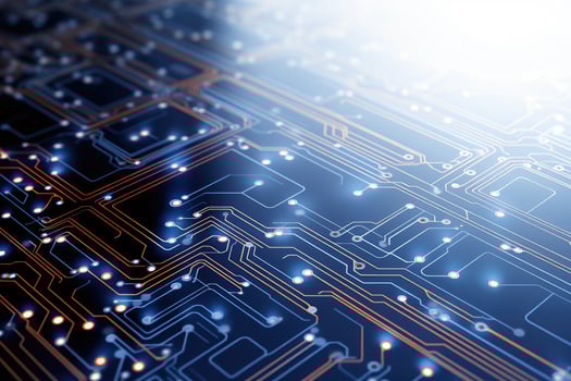 abstract technology electronic circuit board AI Generated photo
