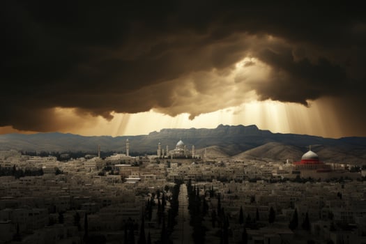 conflict in palestine AI Generated photo