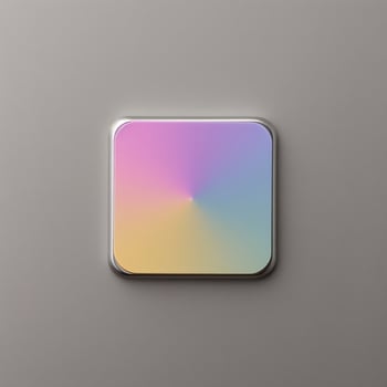 Top view pin badge mockup with isolated background AI Generative photo