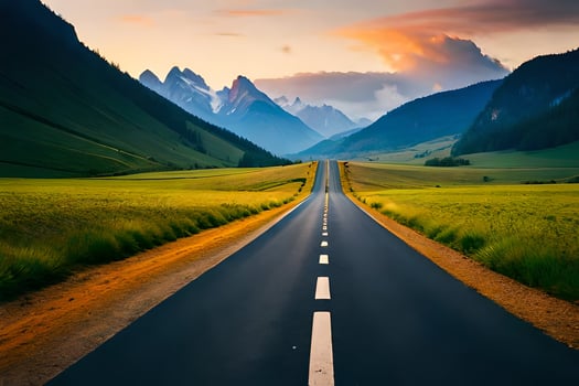 the road to success is paved with good intentions. AI-Generated photo