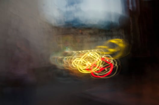 City lights surrealistic fantasy photo