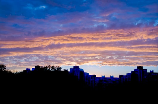 Amazing sunrise or sunset atmosphere photo