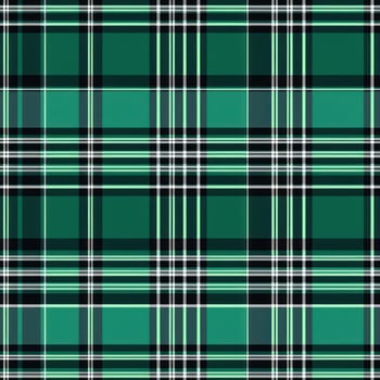Green tartan plaid seamless pattern AI Generated photo