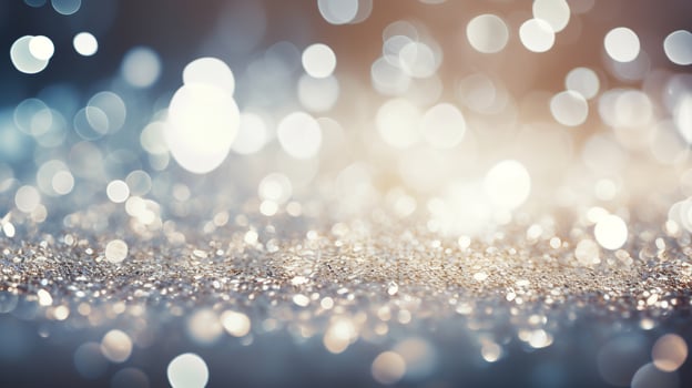 Sparkling beautiful background with a golden color for Christmas backdrop, Generative AI. photo