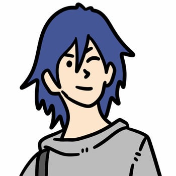 cute man cartoon on white background photo