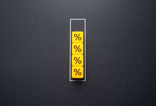 Achieve the best interest rate. Loans and mortgages. Low and high debt loads. Low taxes. Indicators of large and small percentage. Good economic climate. High return on investment. photo