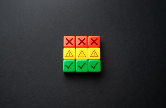 Limits and warnings. Danger levels. Anxiety scale. An increase in stress. Acceptable levels and limits. Keep processes under control. photo