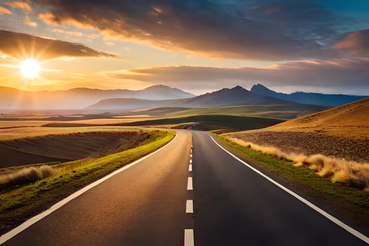 the road to success is paved with good intentions. AI-Generated photo