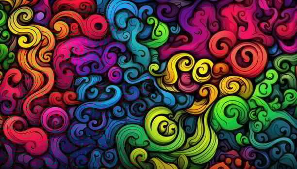 Exploring the Beauty of Random Abstract Forms AI generated photo