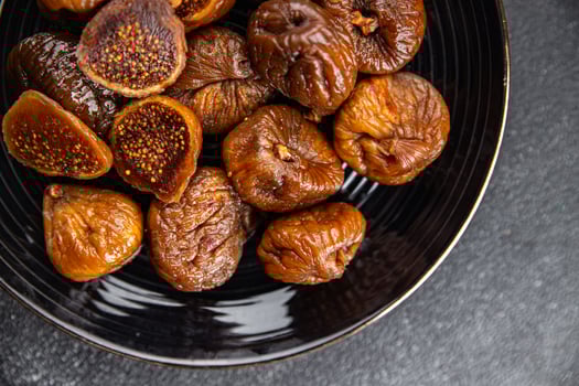 fig dried fruit figs smoked cooking appetizer meal food snack on the table copy space food background rustic top view photo