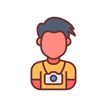 Travel Blogger icon in vector. Logotype photo